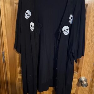 Torrid Retro Chic skull short sleeve Sweater